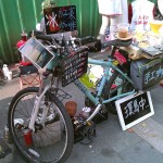 Riding the bike along the Bitan