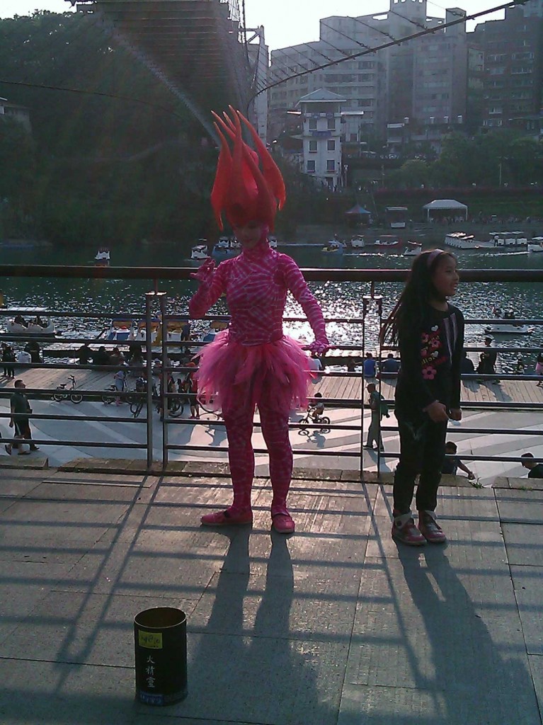 Riding the bike along the Bitan