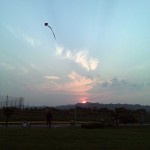 Riding the bike along the Bitan