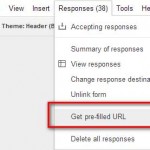 Google Form pre filled URL