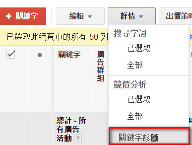 google adwords 關鍵字品質分數